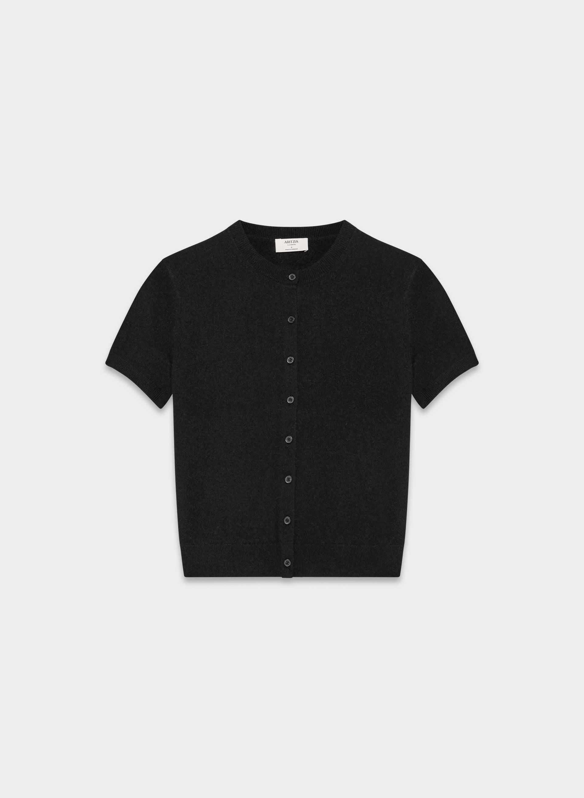 BARE CASHMERE NOTEWORTHY SHORTSLEEVE CARDIGAN by ARITZIA