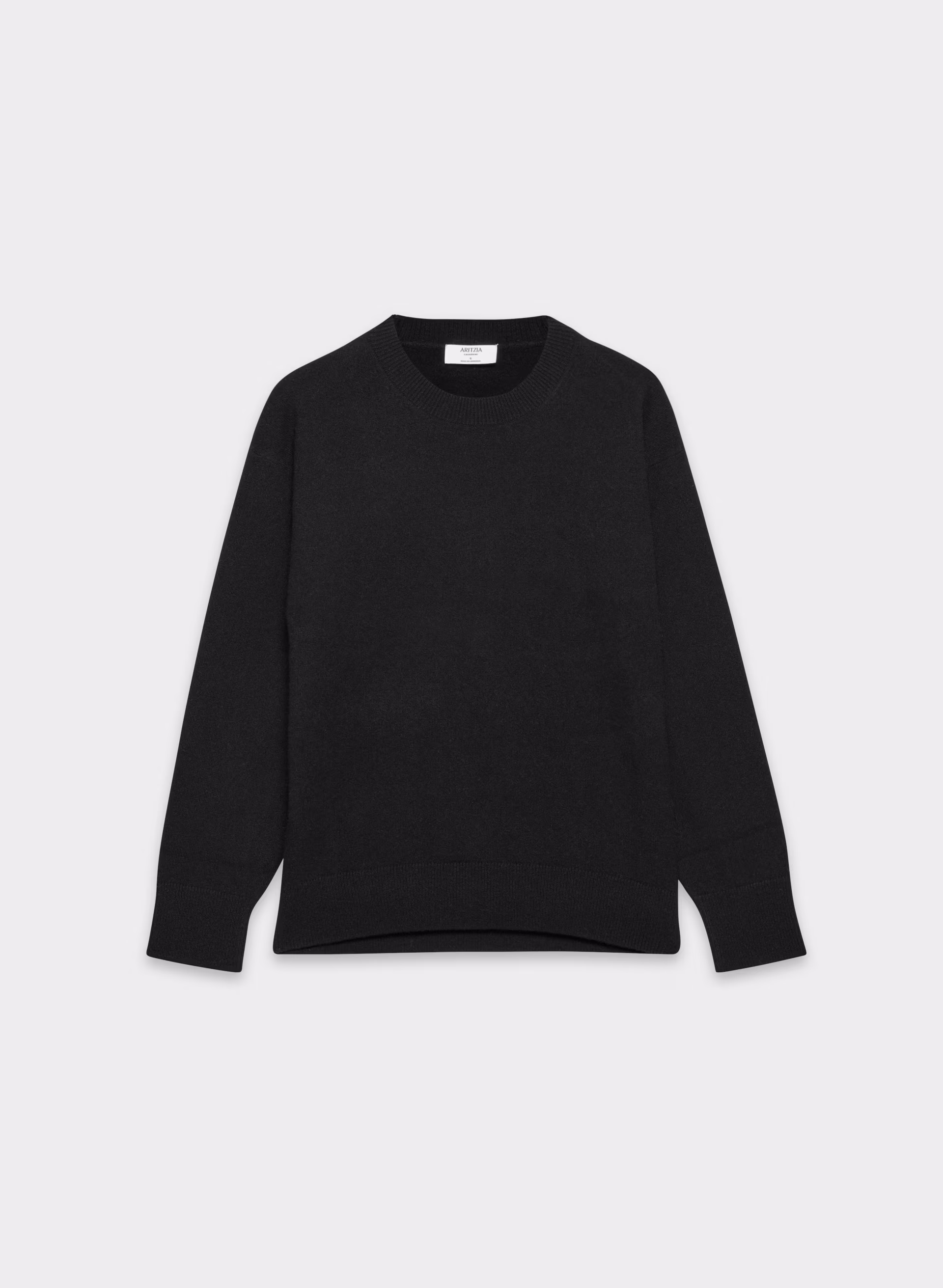 BARE CASHMERE RELAXED CREW SWEATER by ARITZIA