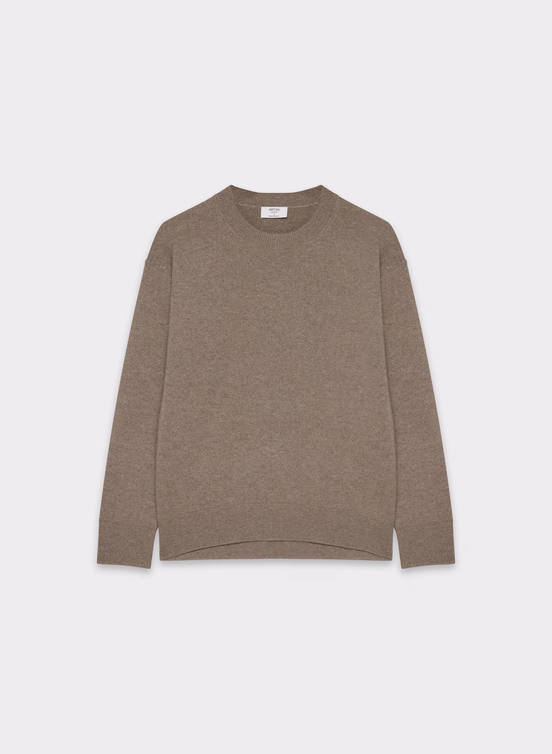 BARE CASHMERE RELAXED CREW SWEATER by ARITZIA