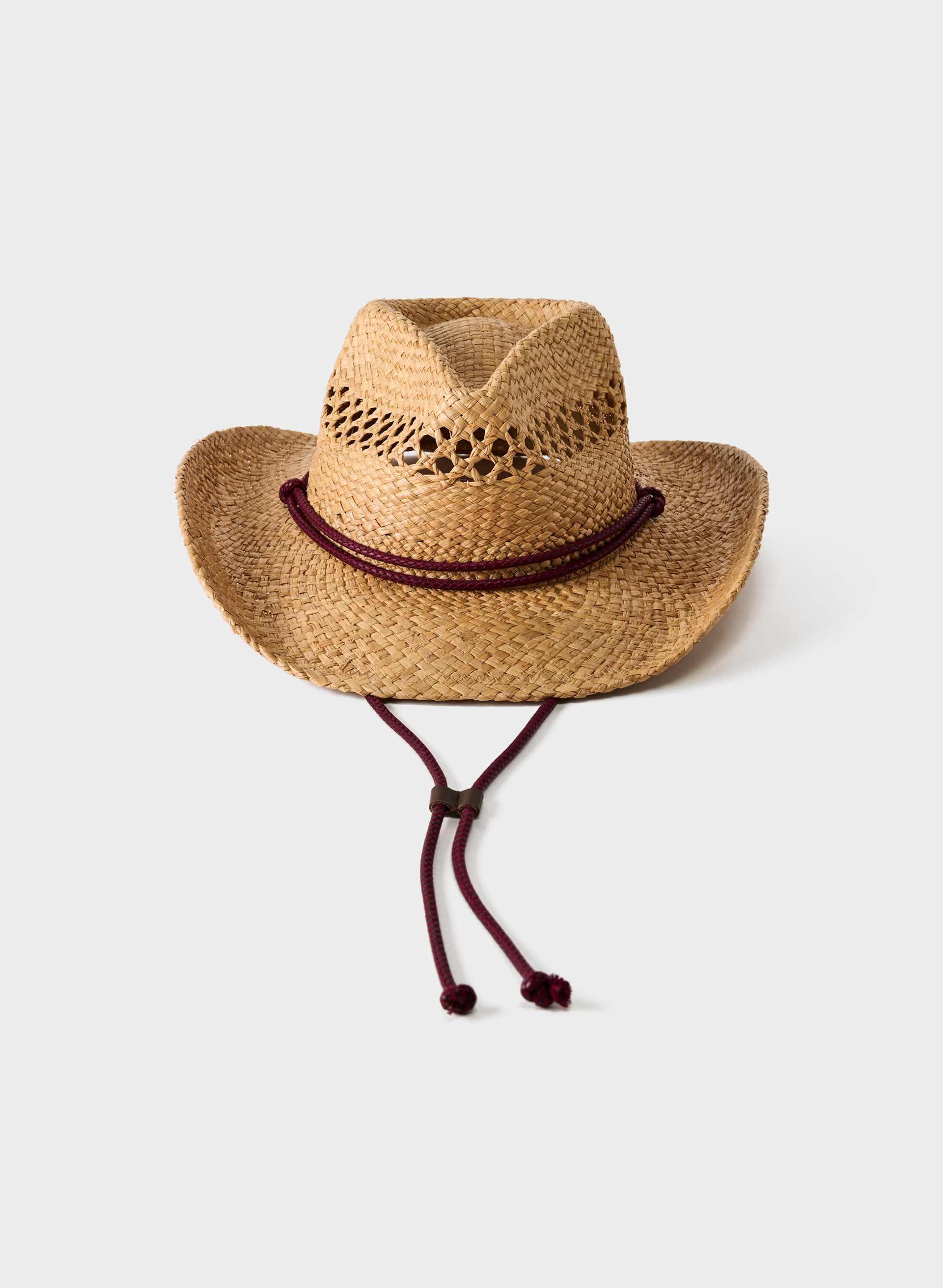 BASK RAFFIA STRAP COWBOY HAT by ARITZIA