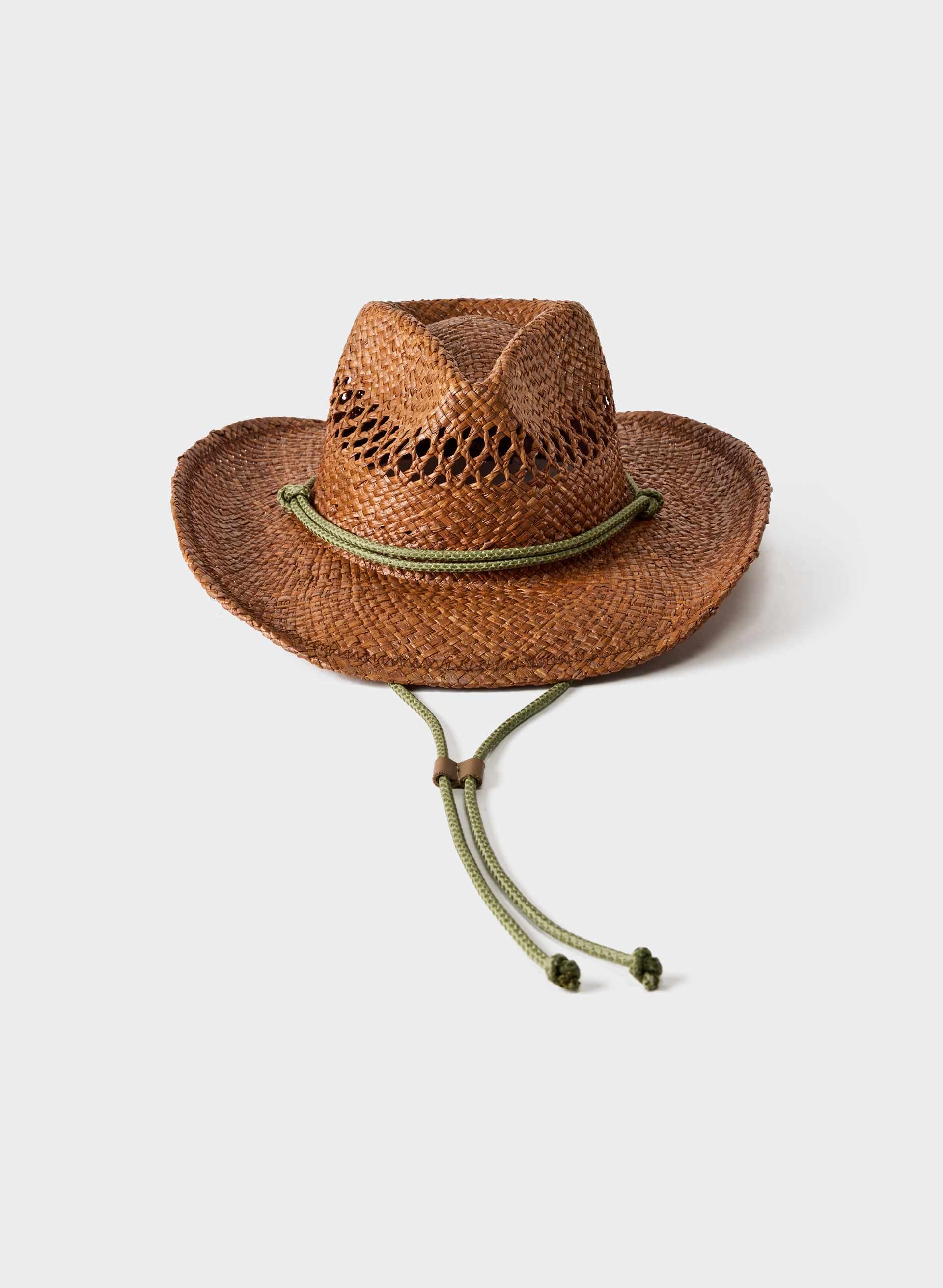 BASK RAFFIA STRAP COWBOY HAT by ARITZIA