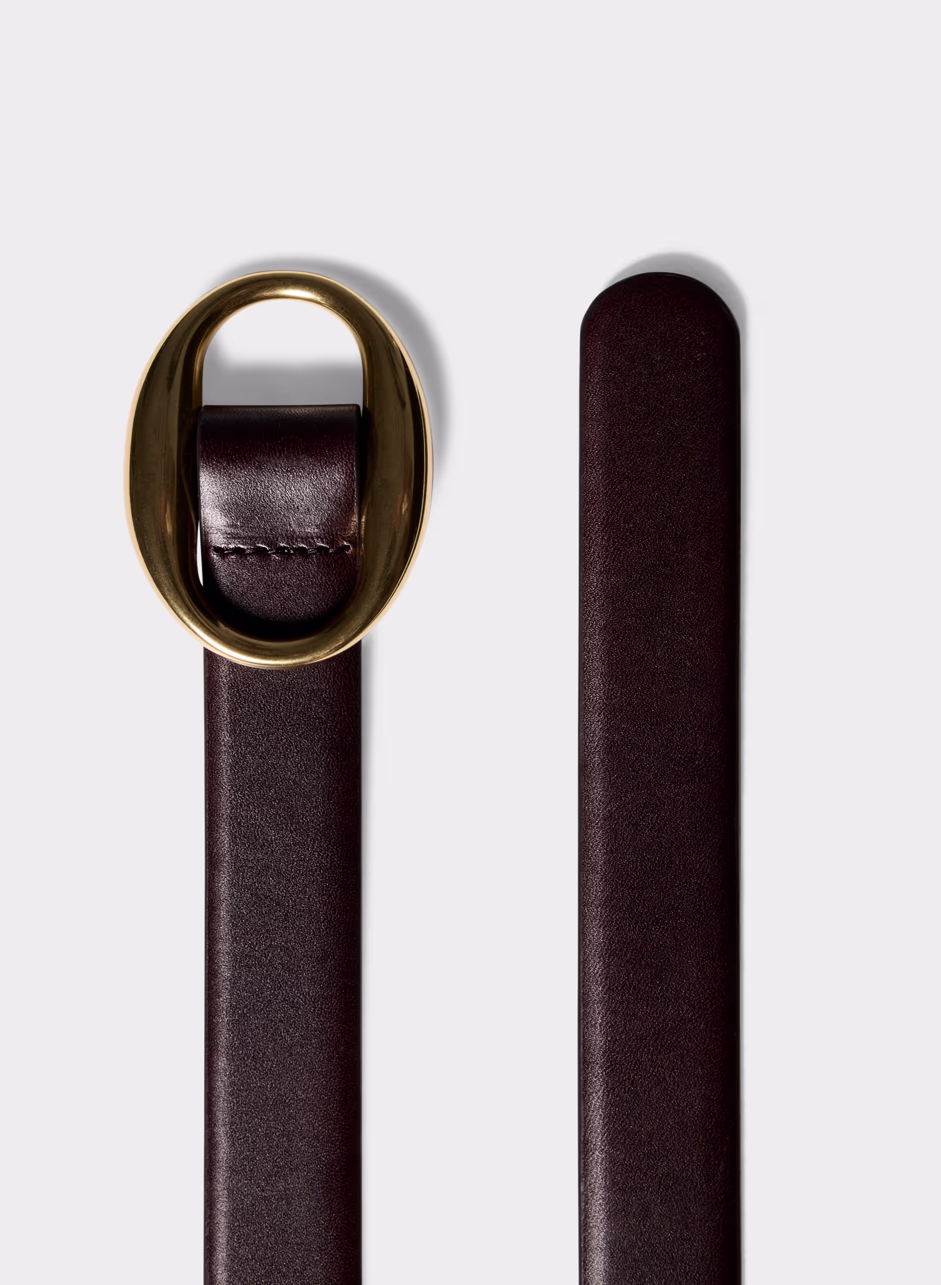 CAVALO SOLID BRASS LEATHER BELT by ARITZIA