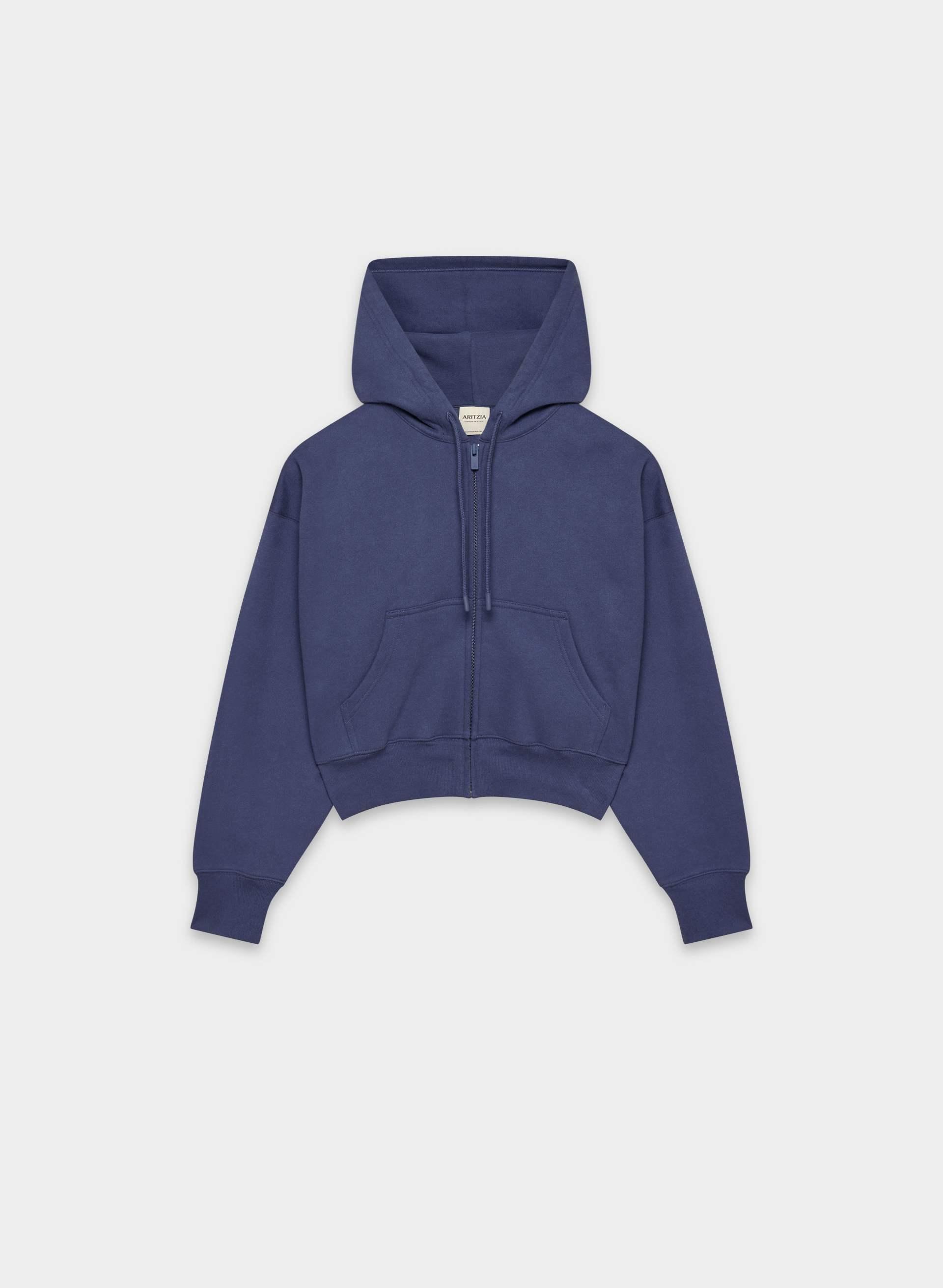 COZY SWEATFLEECE BOYFRIEND BOXY ZIP HOODIE by ARITZIA