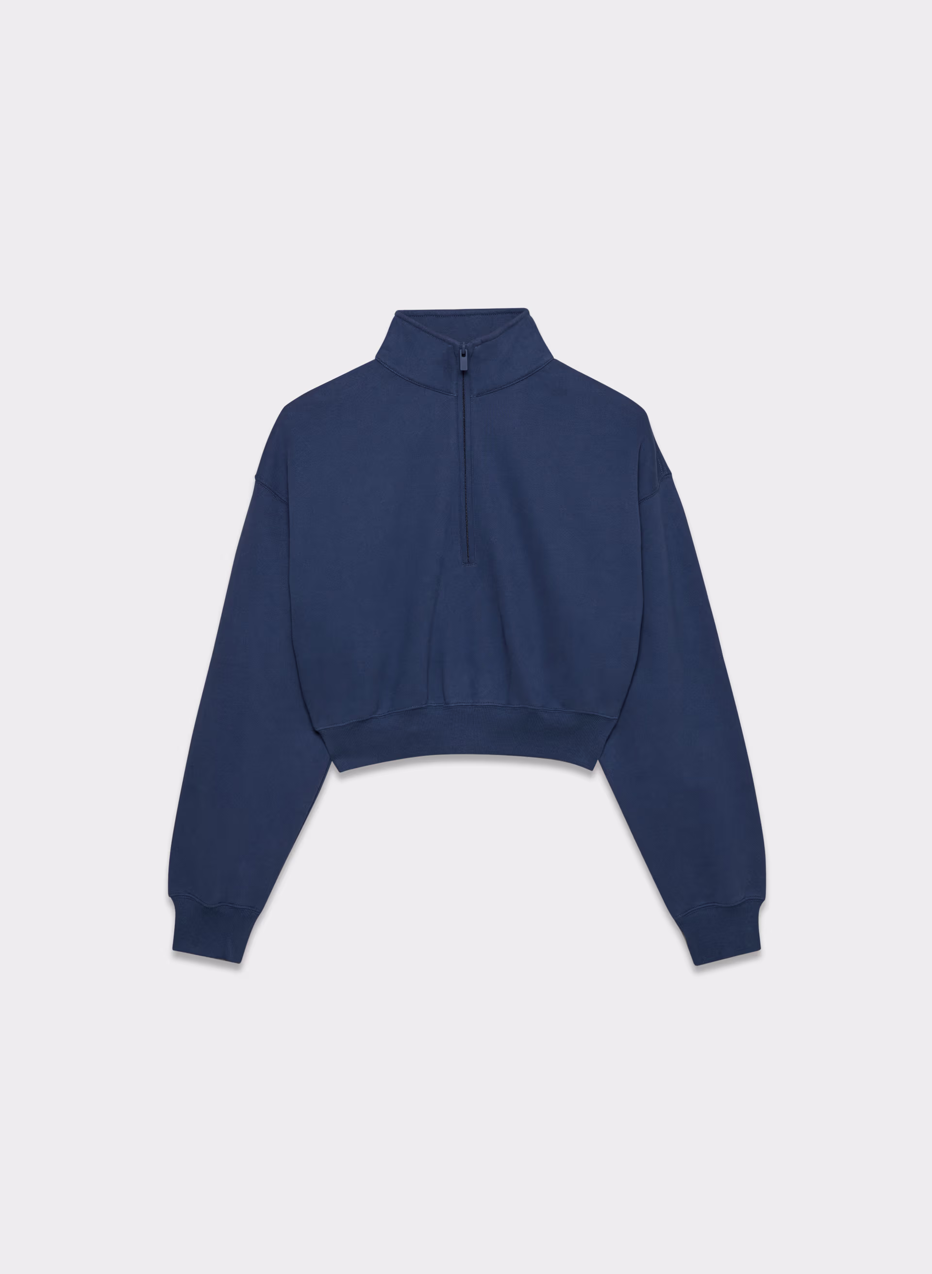 COZY SWEATFLEECE BOYFRIEND CROP 1/2 ZIP by ARITZIA