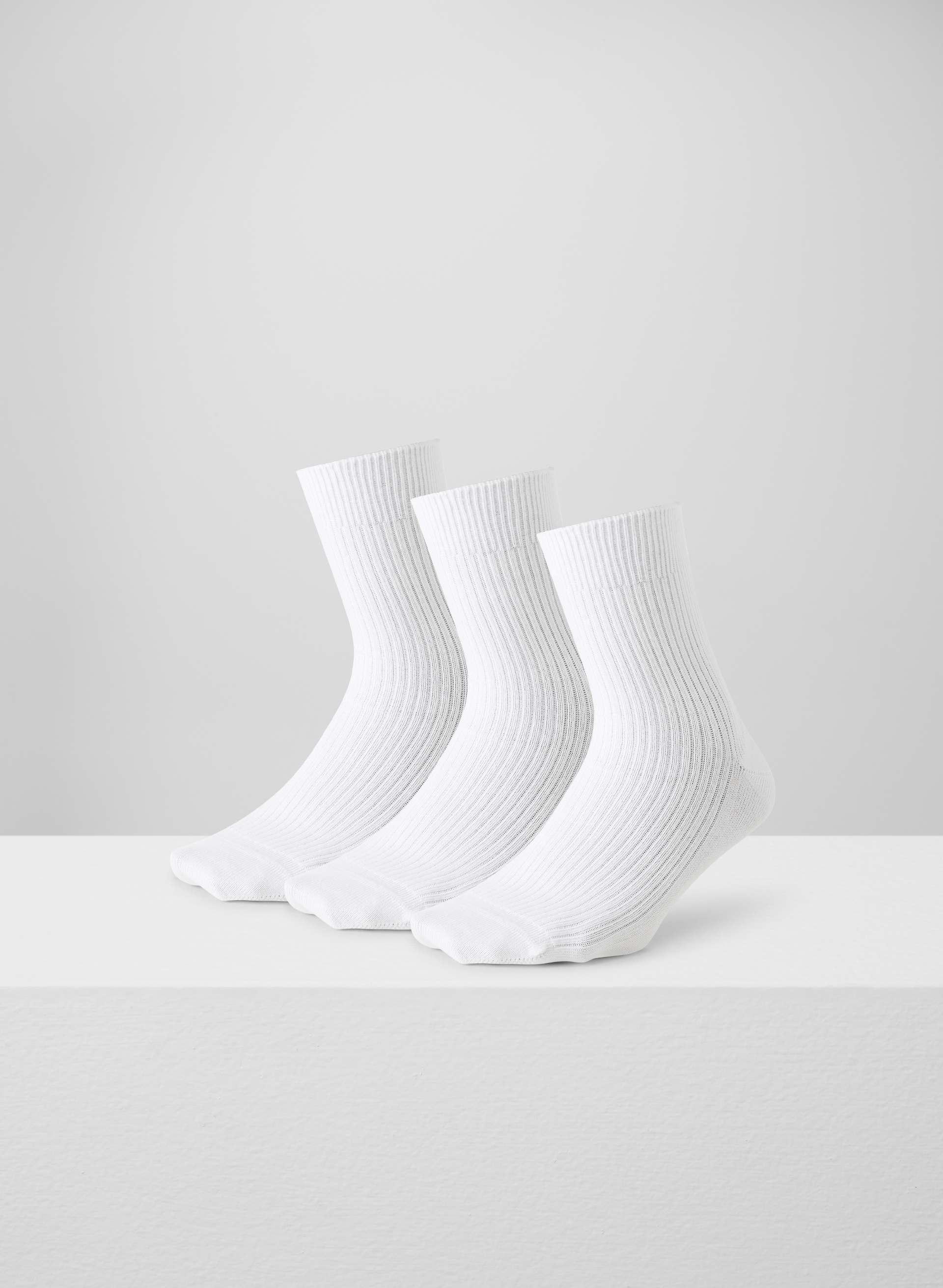 DAILY RIB ANKLE SOCK 3-PACK by ARITZIA