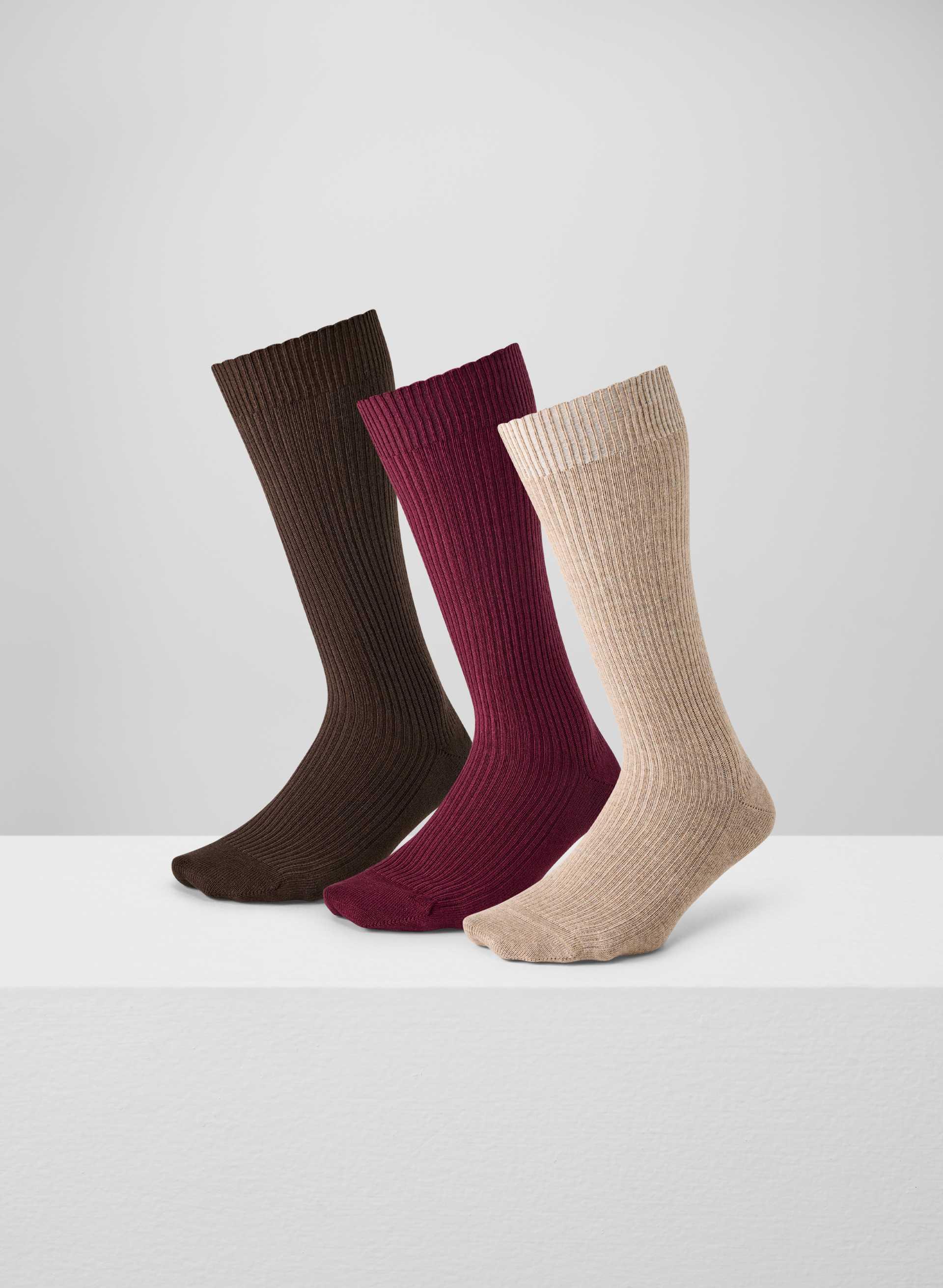 DAILY RIB MID-CALF SOCK 3-PACK by ARITZIA