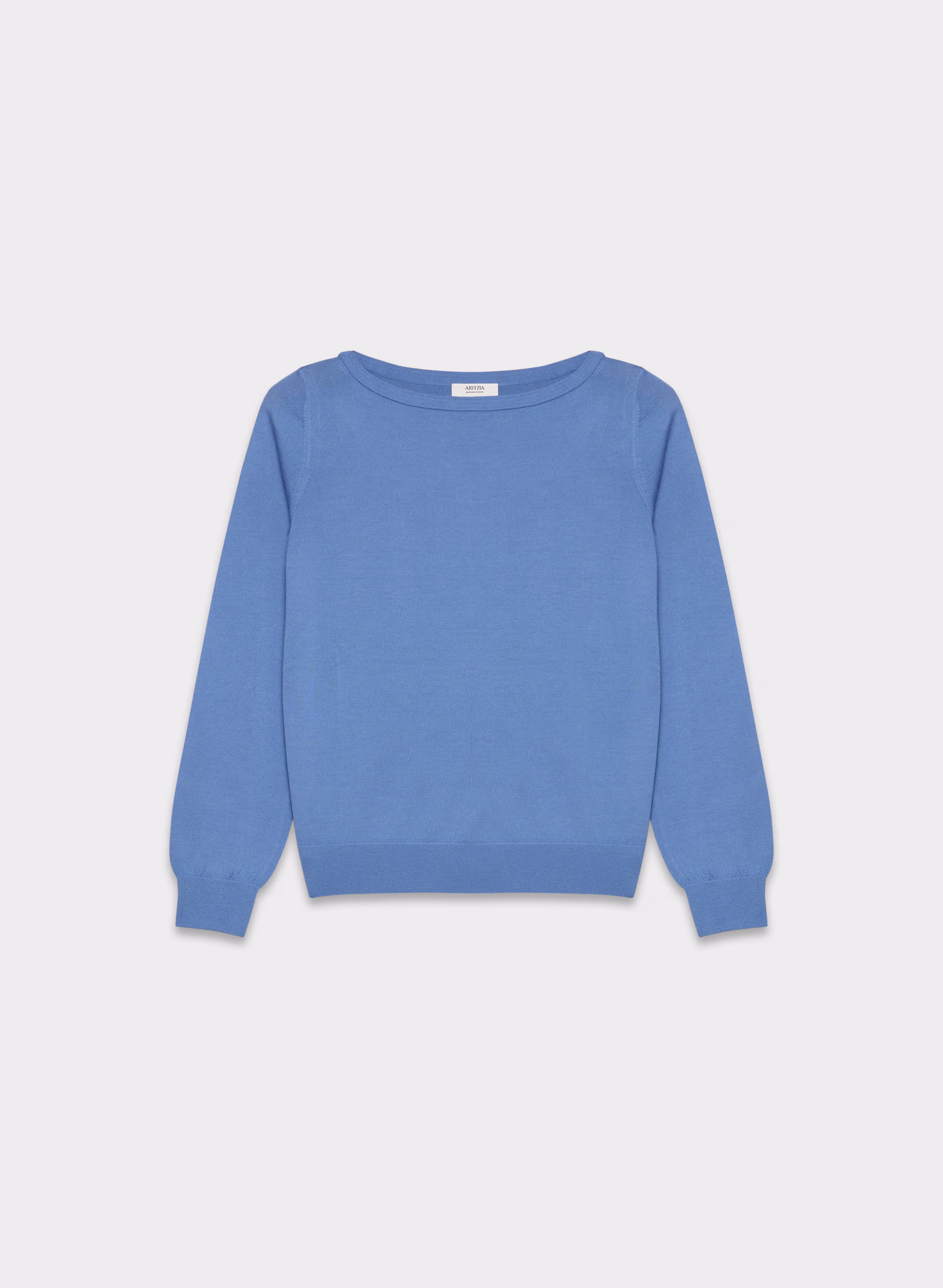 FINE MERINO WOOL BOATNECK SWEATER by ARITZIA