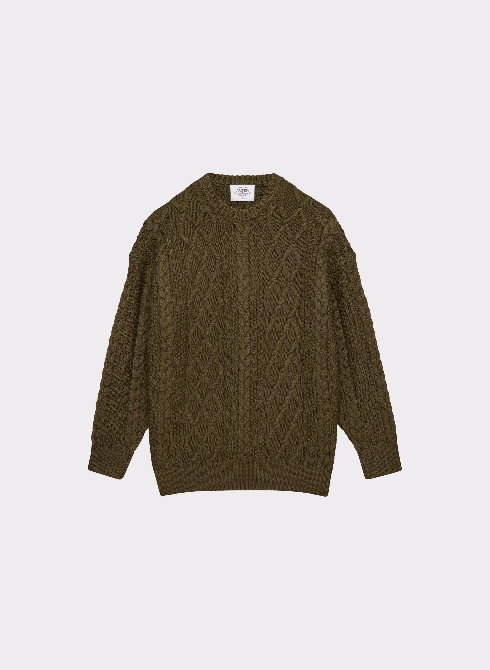 HERITAGE KNIT MERINO WOOL CREW SWEATER by ARITZIA