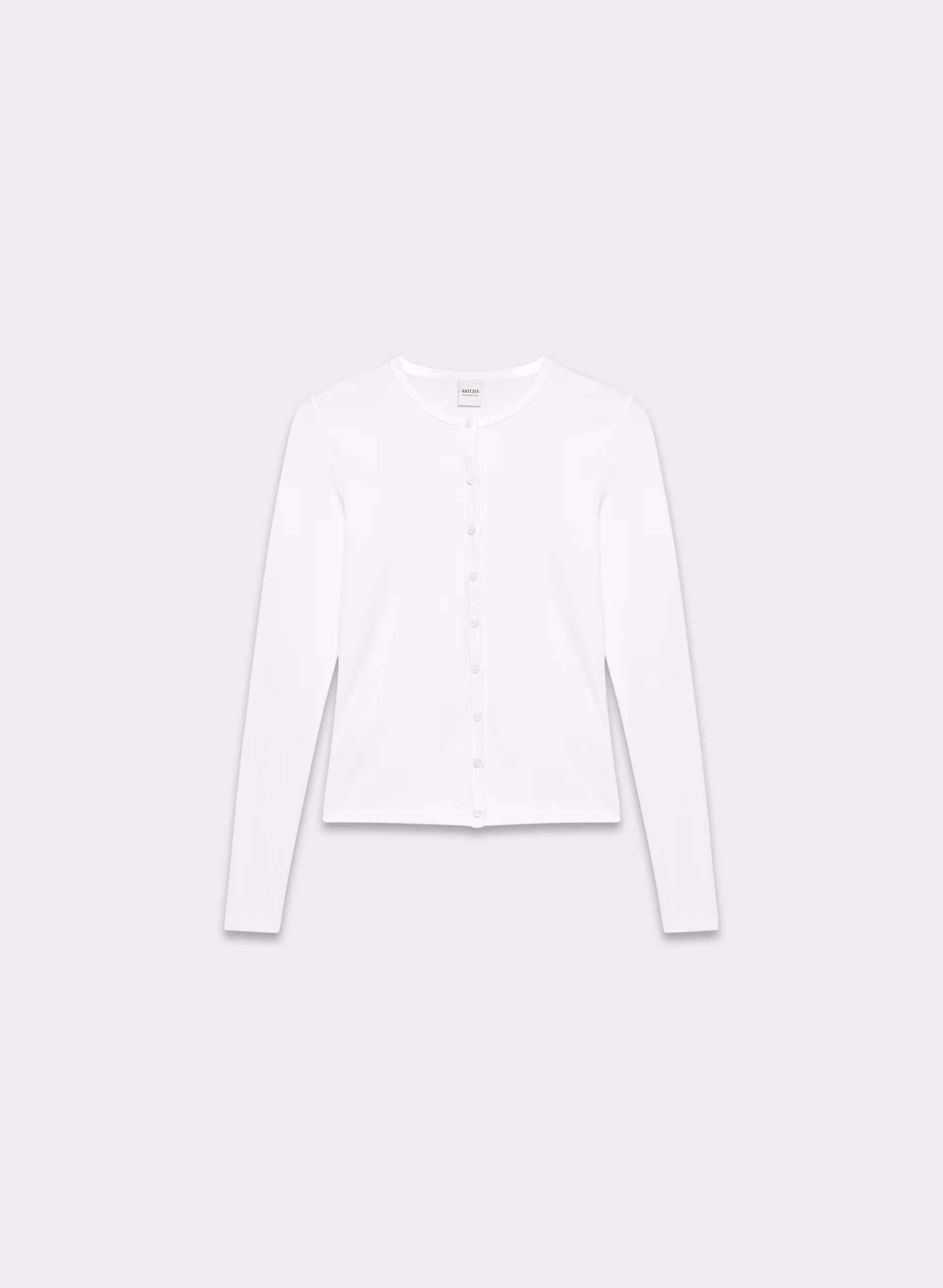 HOMESTRETCH™ RIB CREW BUTTON-UP by ARITZIA