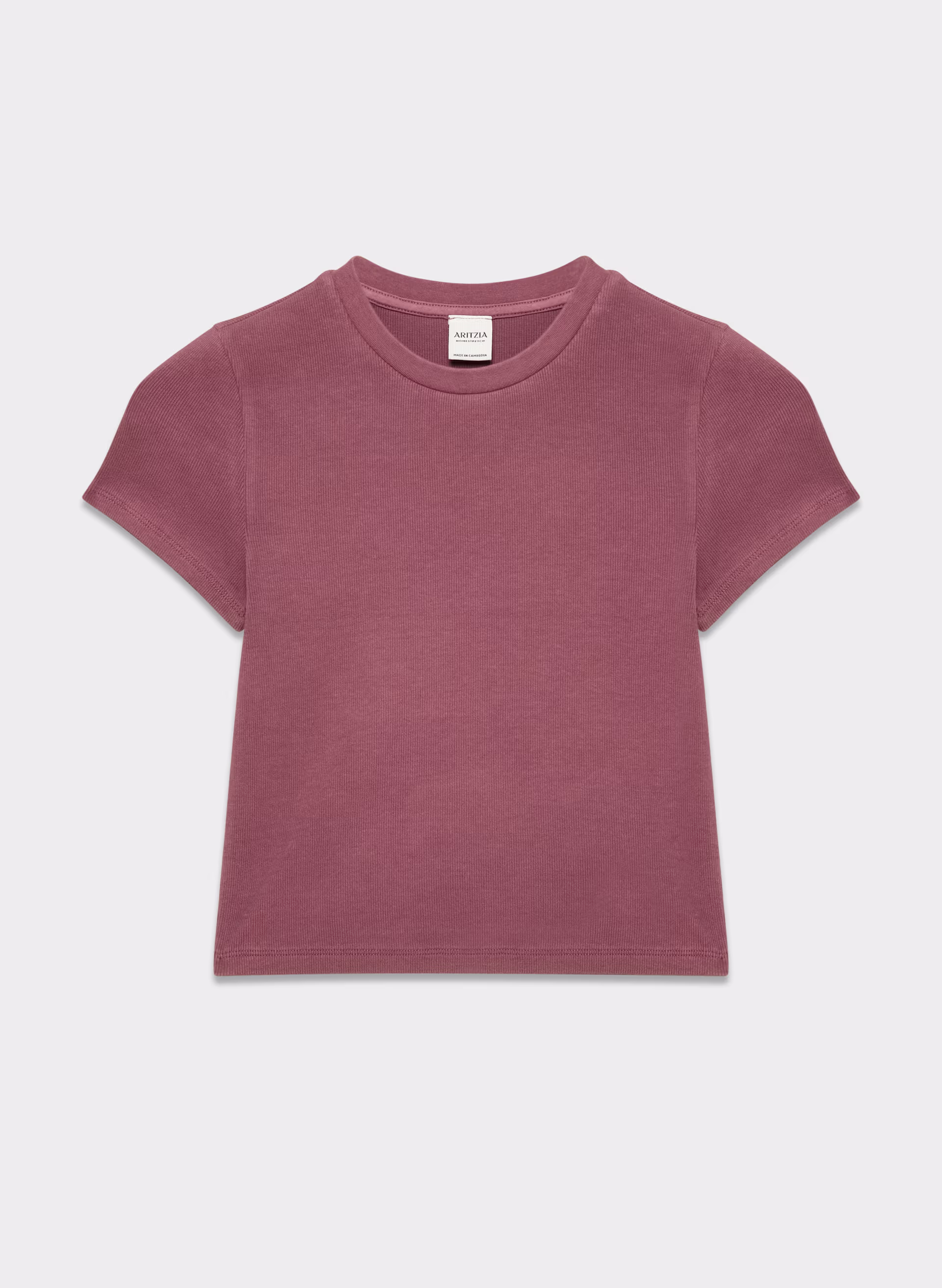 HOMESTRETCH™ RIB CREW WAIST T-SHIRT by ARITZIA