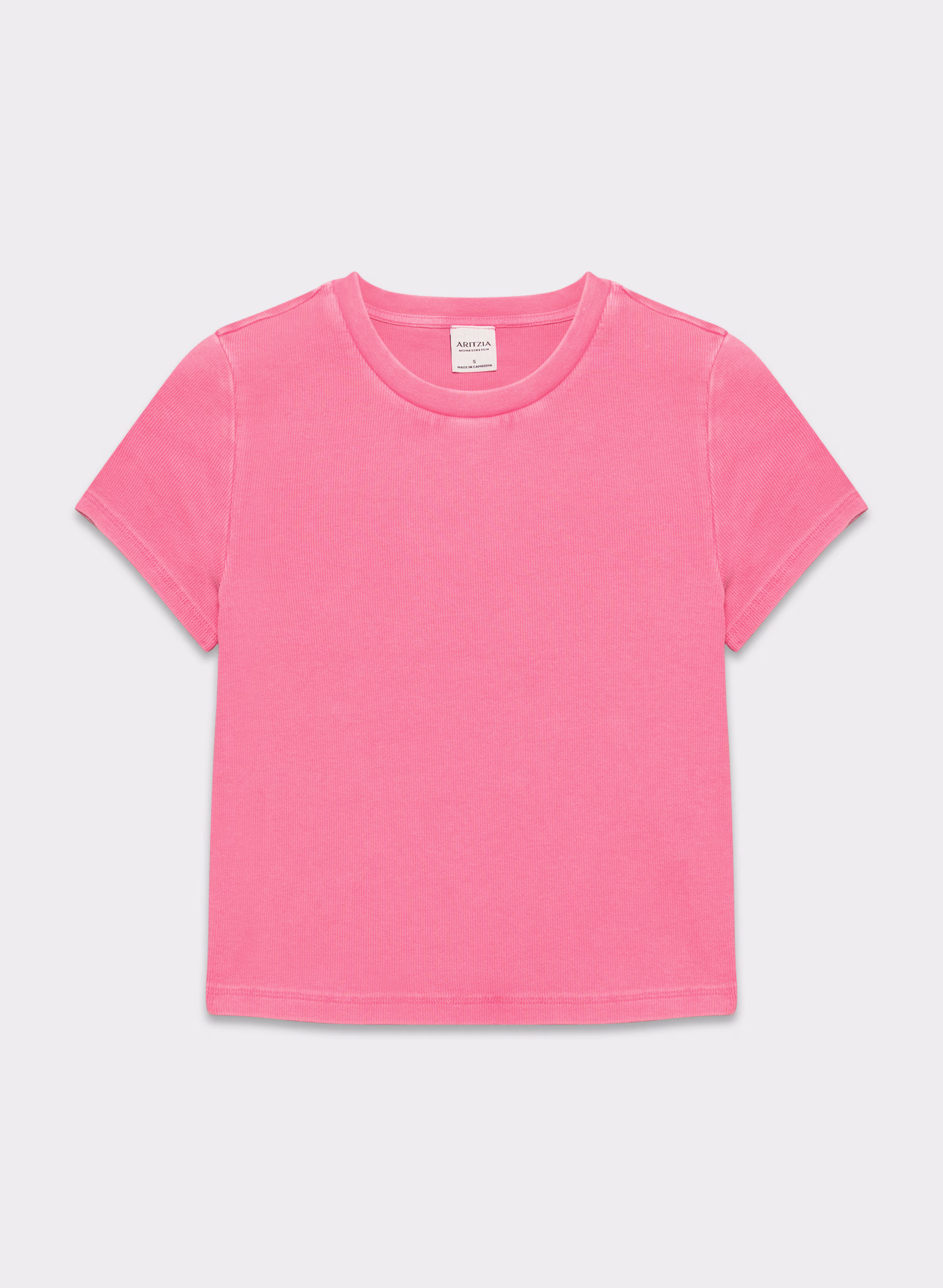 HOMESTRETCH™ RIB CREW WAIST T-SHIRT by ARITZIA