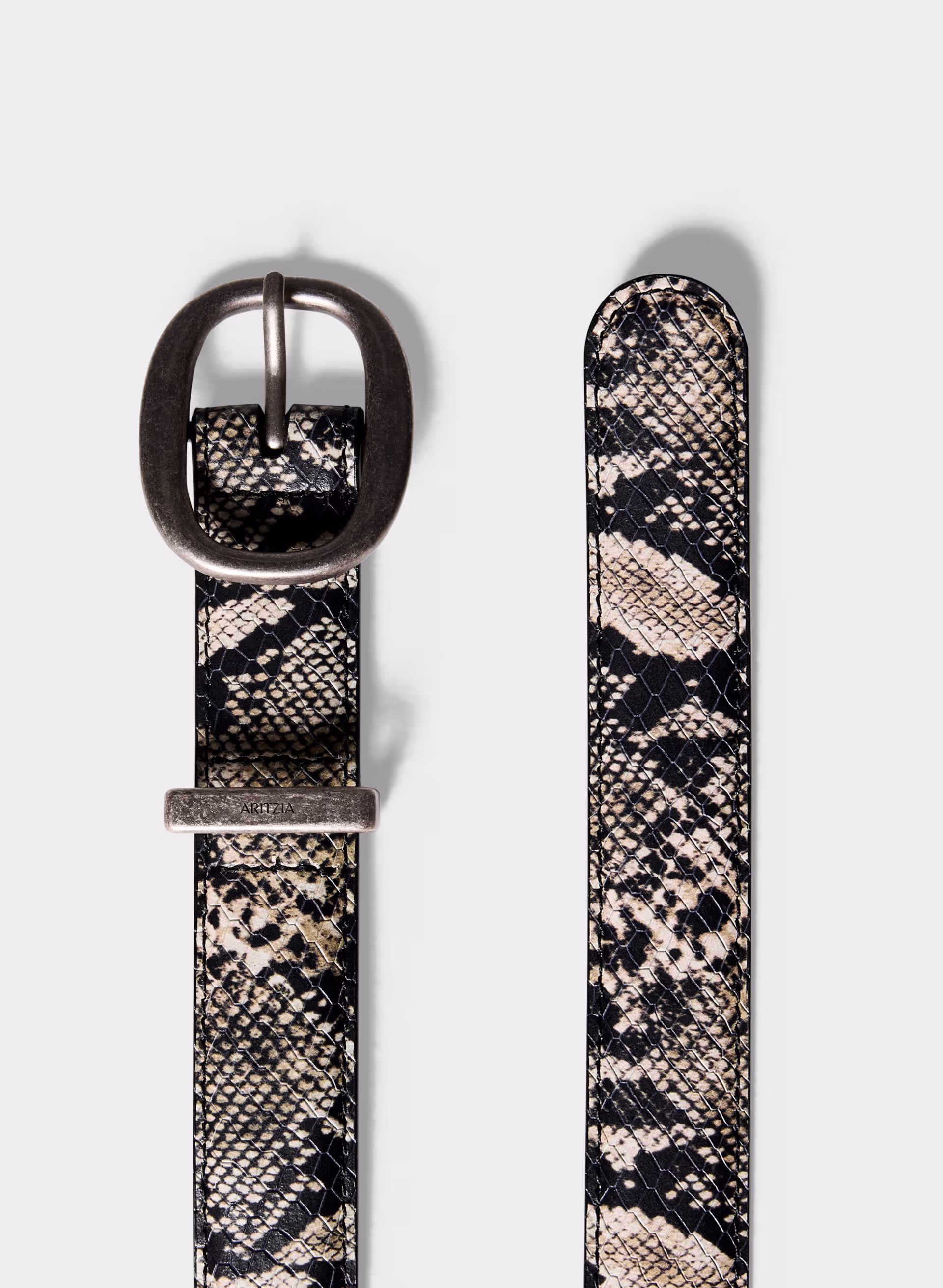 LIFETIME SOLID BRASS LEATHER BELT by ARITZIA