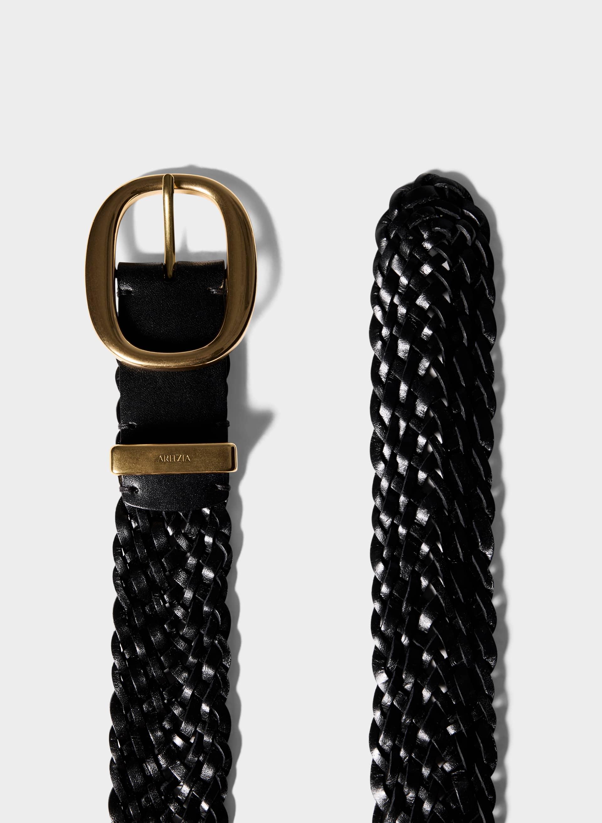 LIFETIME SOLID BRASS LEATHER WIDE BELT by ARITZIA LIFETIME SOLID BRASS LEATHER WIDE BELT by ARITZIA