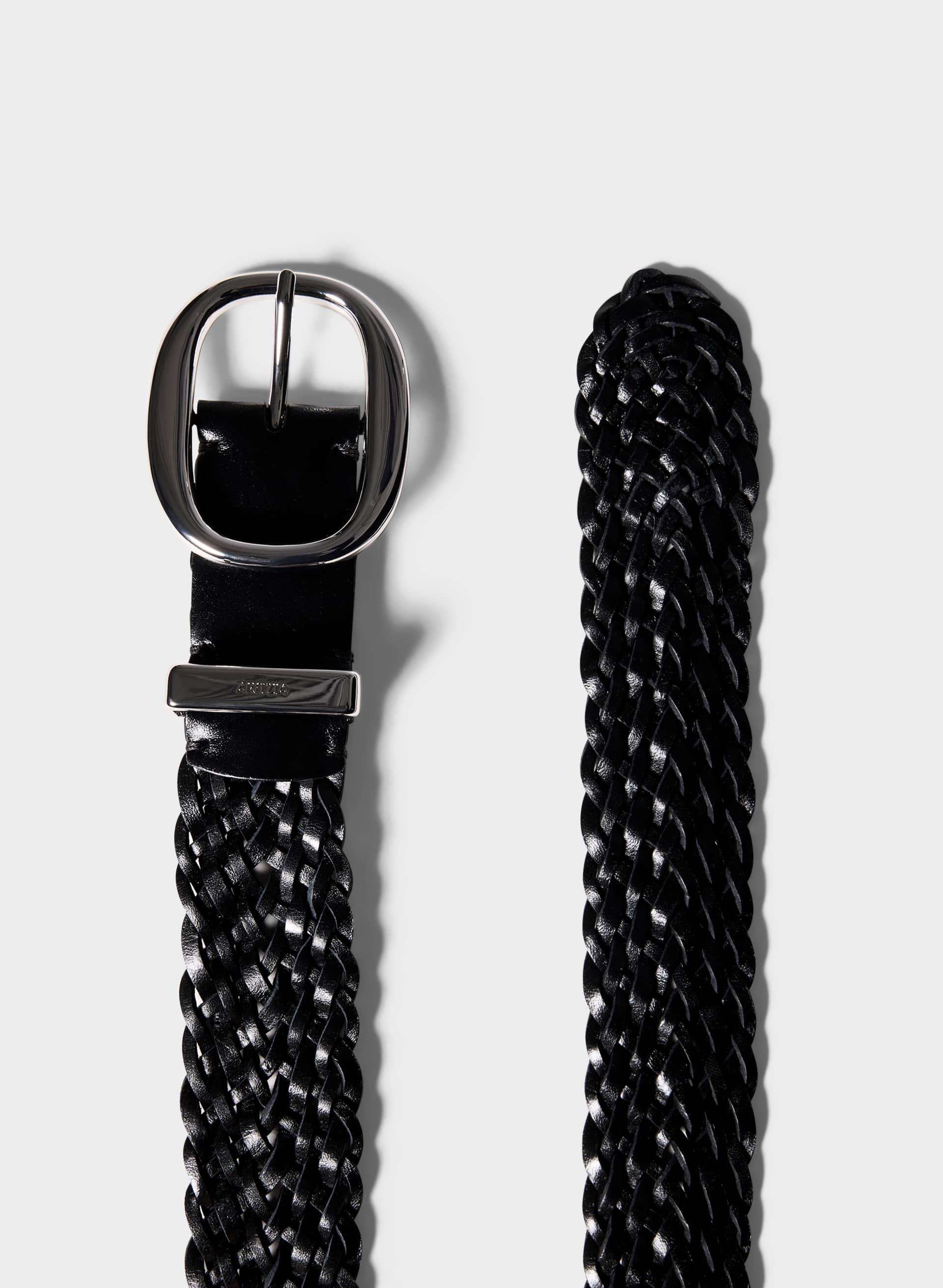 LIFETIME SOLID BRASS LEATHER WIDE BELT by ARITZIA