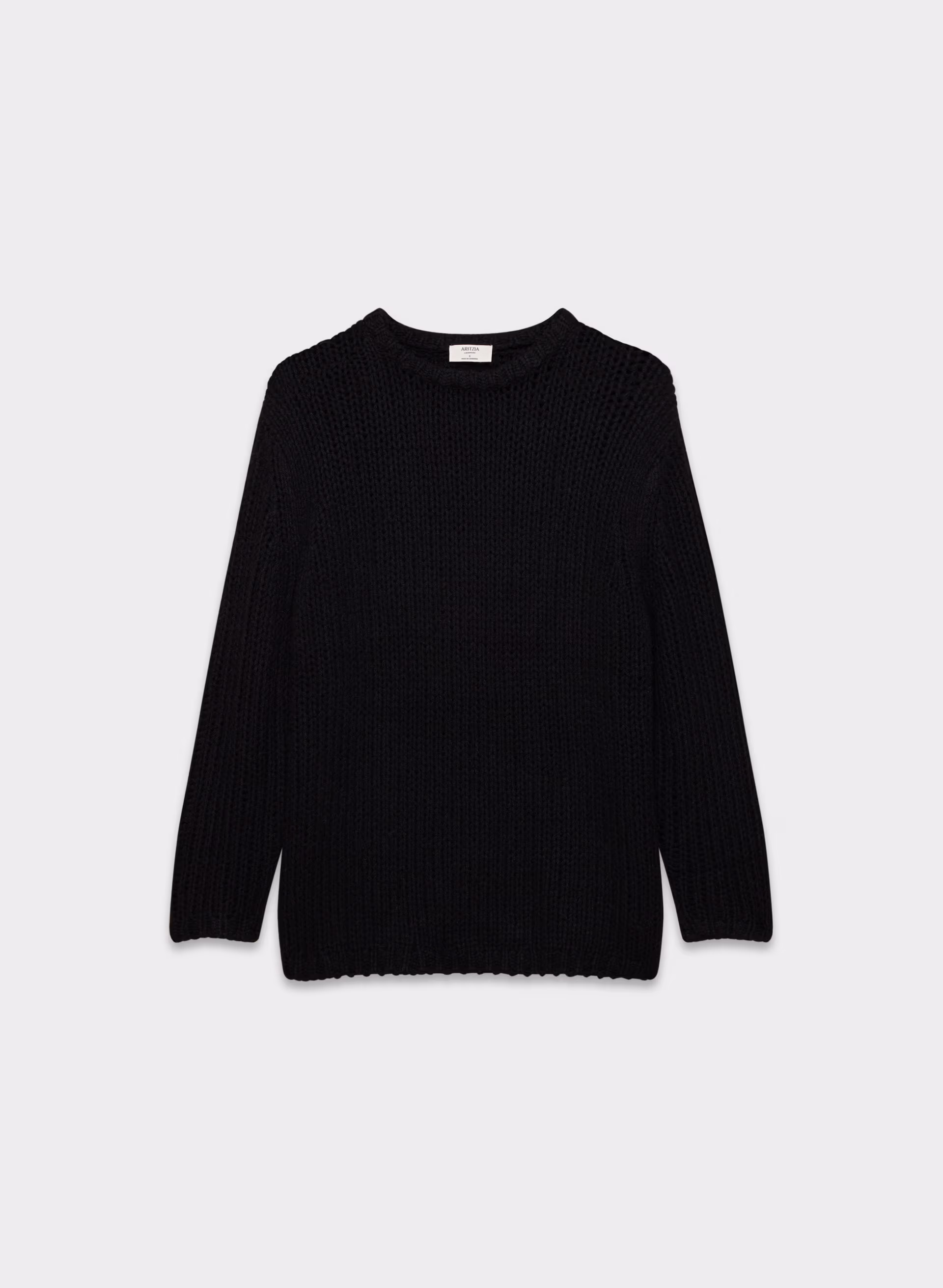 MESH CASHMERE OVERSIZED CREW SWEATER by ARITZIA