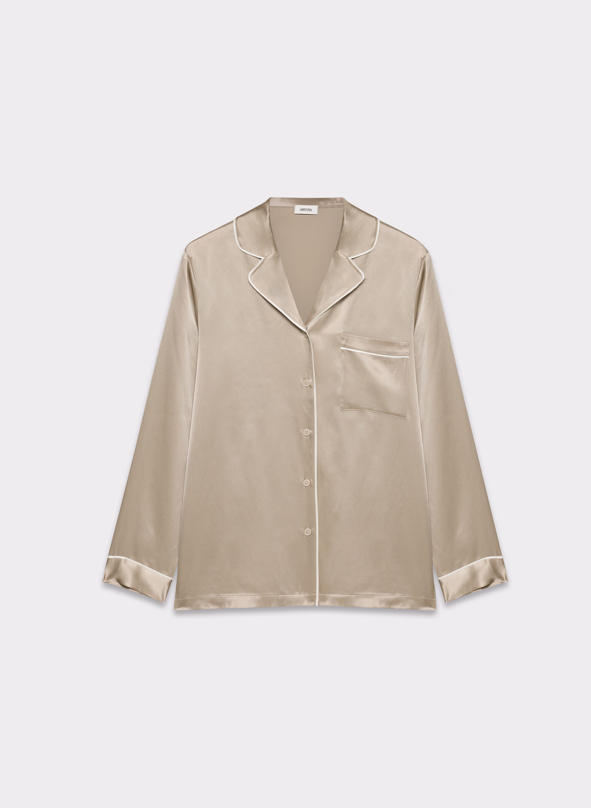 NIGHTSIDE SILK PAJAMA SHIRT by ARITZIA