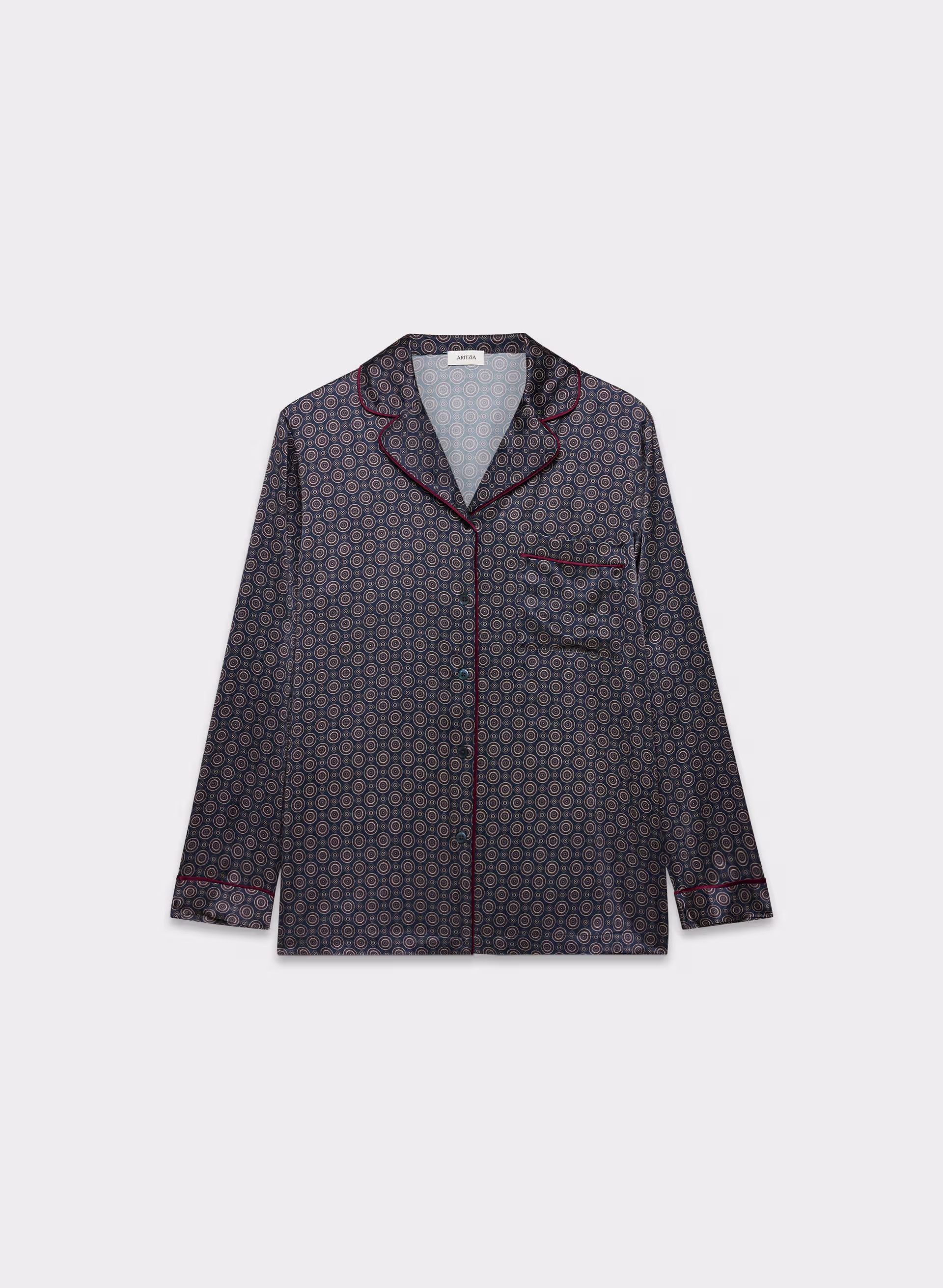 NIGHTSIDE SILK PAJAMA SHIRT by ARITZIA