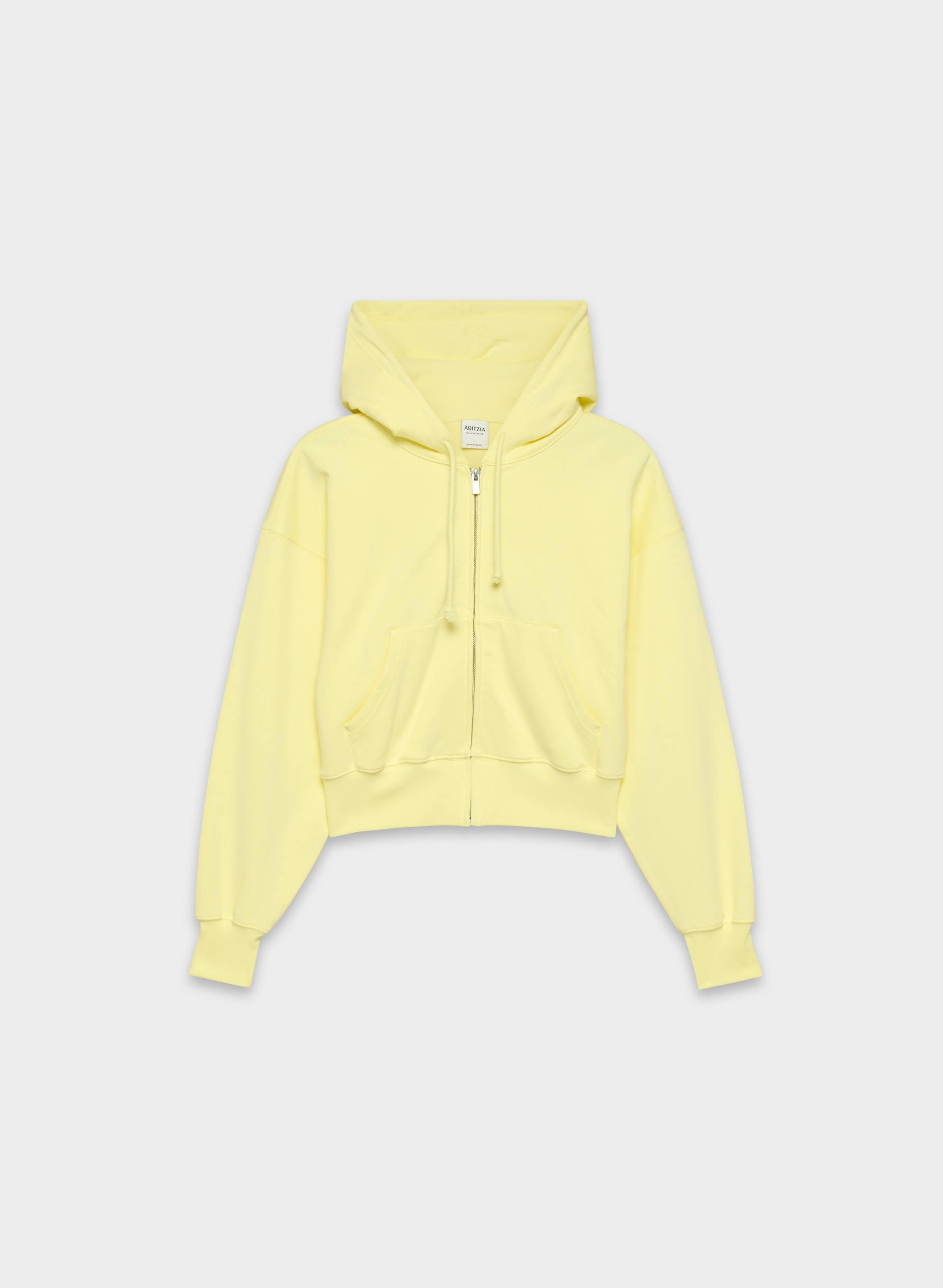 TERRY SWEATFLEECE BOYFRIEND BOXY ZIP HOODIE by ARITZIA
