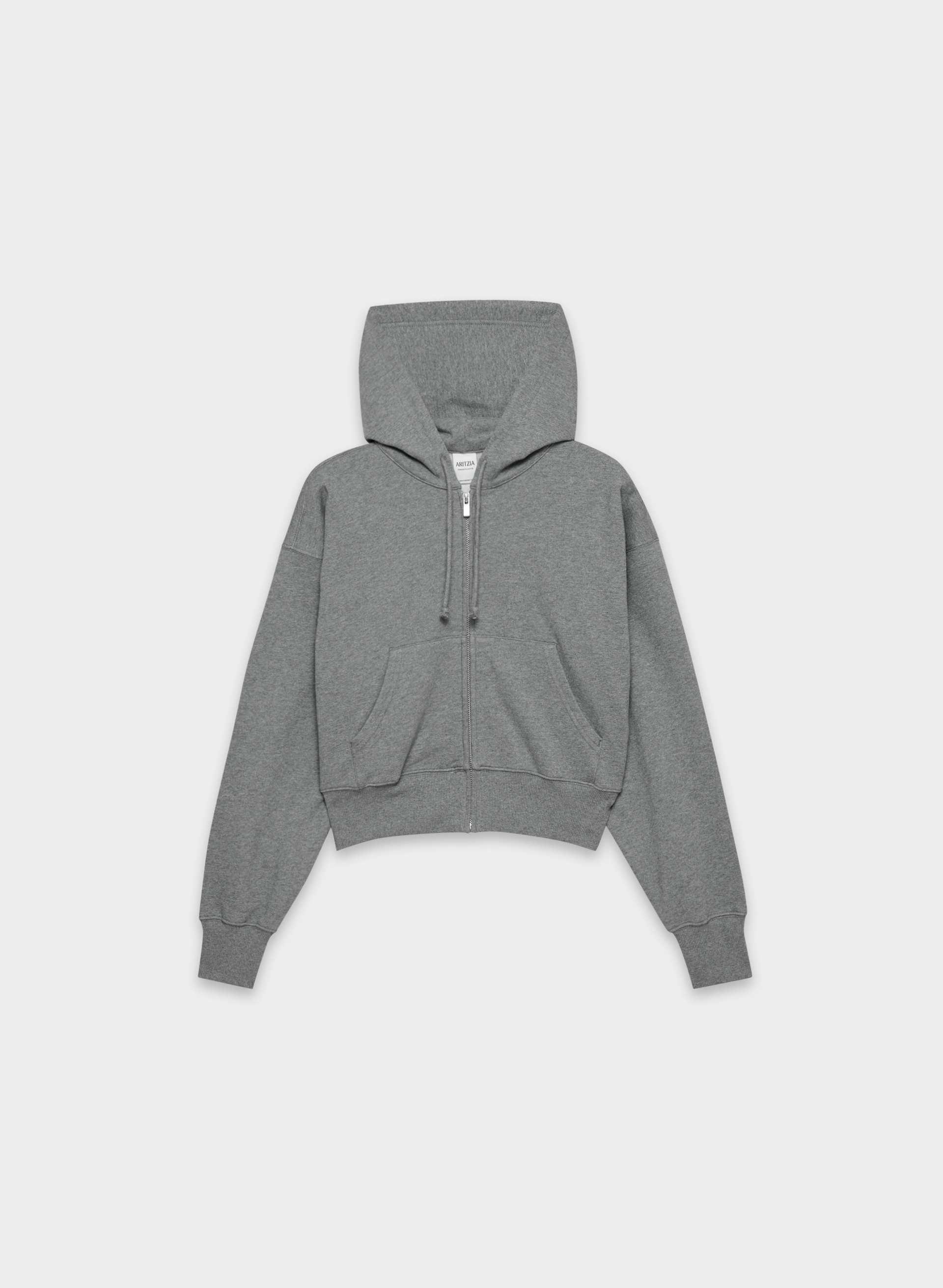 TERRY SWEATFLEECE BOYFRIEND BOXY ZIP HOODIE by ARITZIA