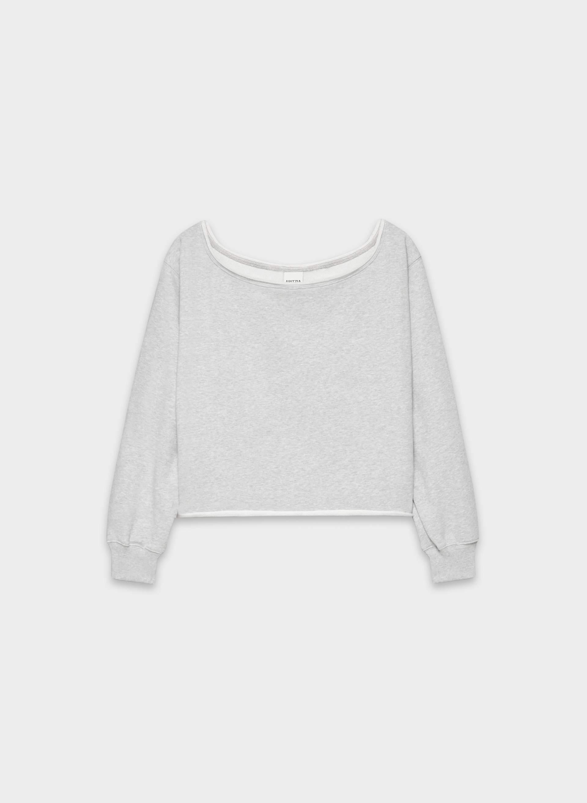 TERRY SWEATFLEECE PERFECT OFF-SHOULDER TOP by ARITZIA