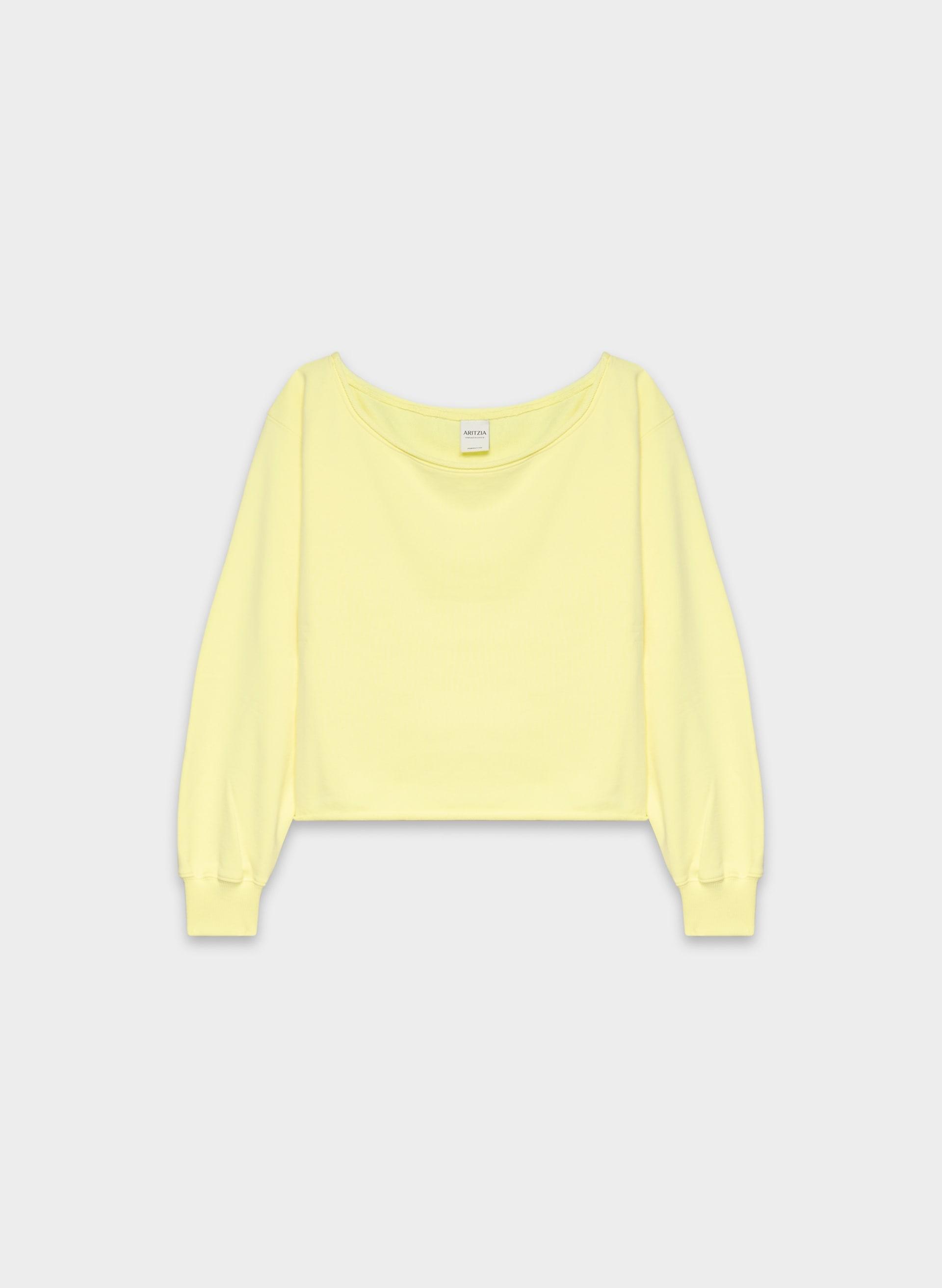 TERRY SWEATFLEECE PERFECT OFF-SHOULDER TOP by ARITZIA