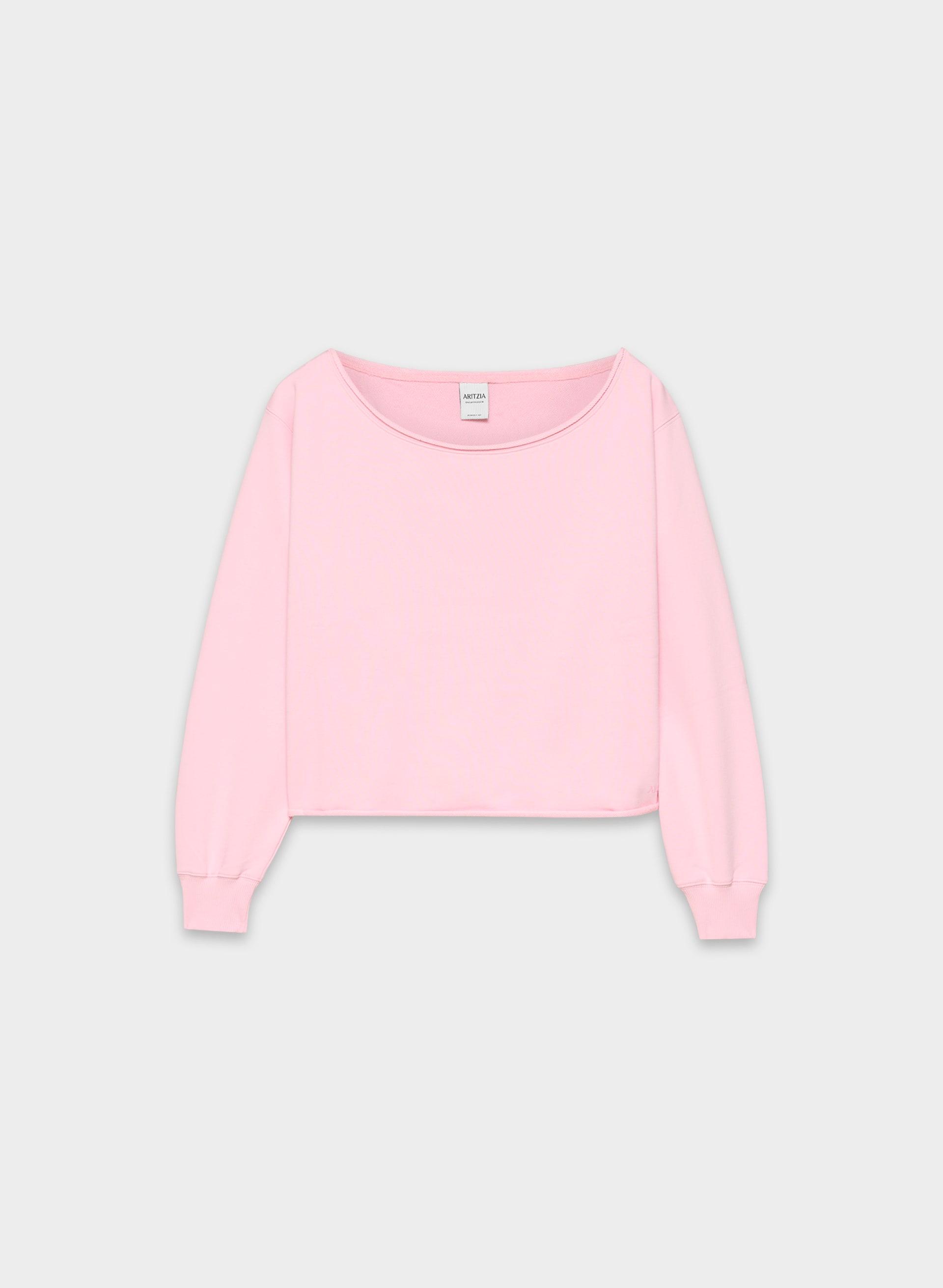 TERRY SWEATFLEECE PERFECT OFF-SHOULDER TOP by ARITZIA