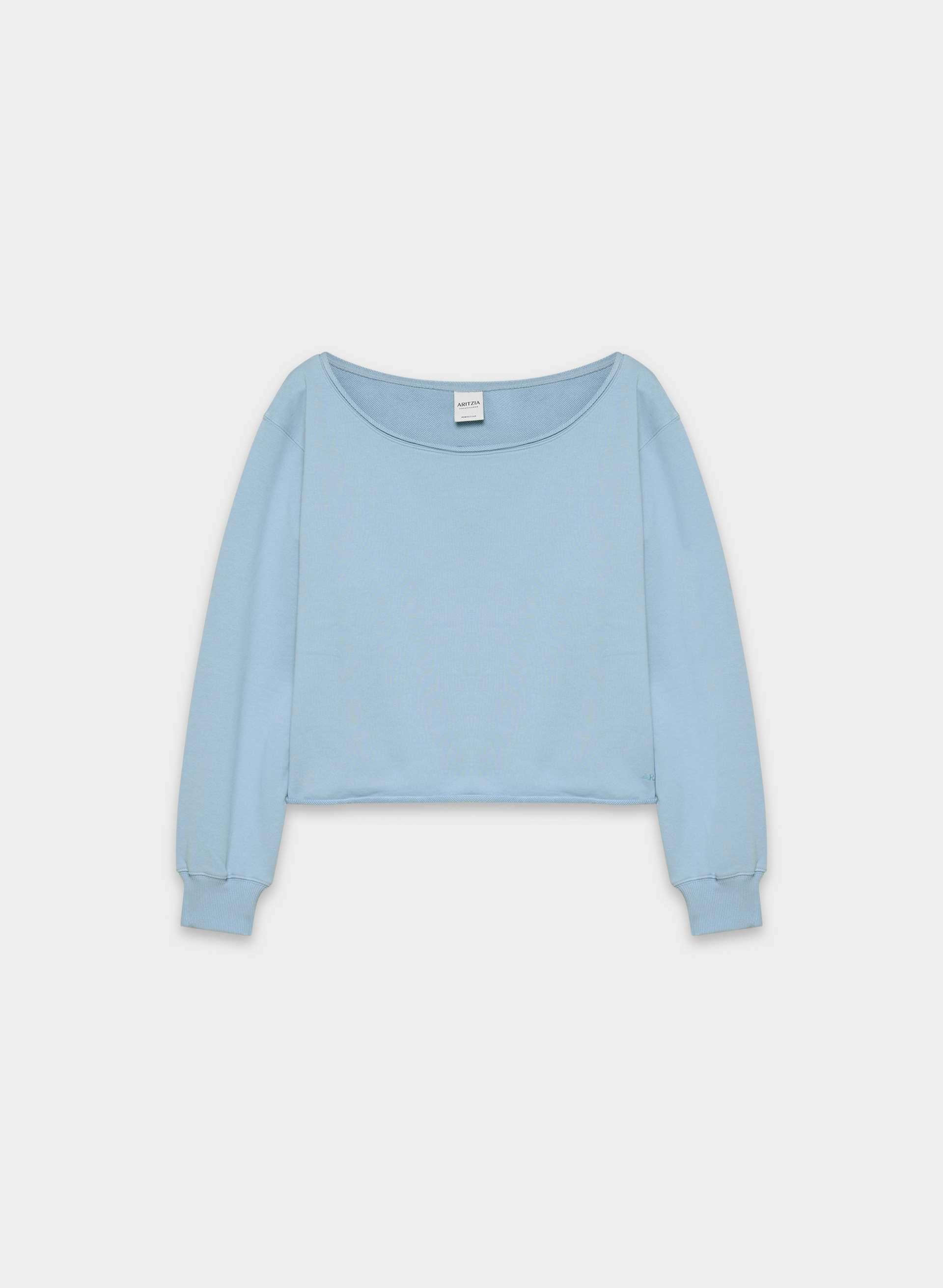 TERRY SWEATFLEECE PERFECT OFF-SHOULDER TOP by ARITZIA