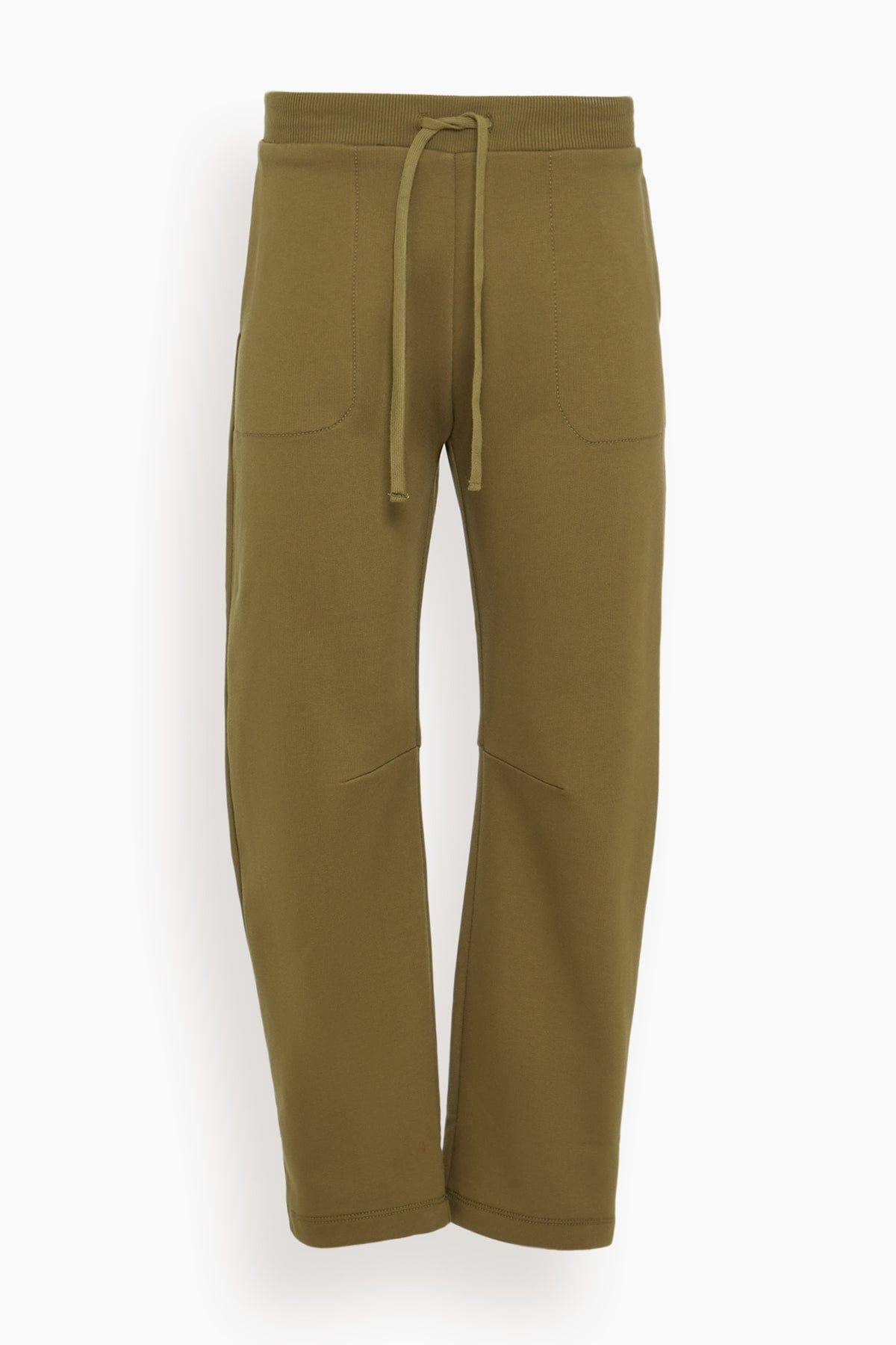 Baltic Barrel Leg Sweatpants in Olive by ARLO MOTT