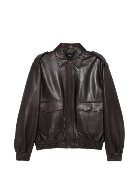 Astra leather bomber jacket by ARMA