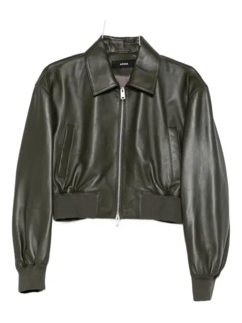 Desy leather bomber jacket by ARMA