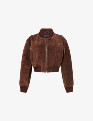 Elettra Cropped Suede Jacket by ARMA