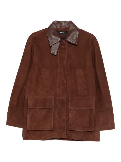 Elsa front-pocket leather jacket by ARMA