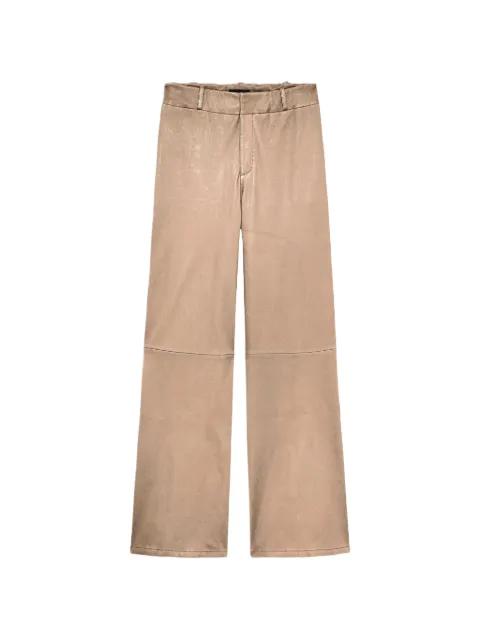 Karina panelled leather trousers by ARMA