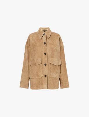 Kaylee Relaxed-Fit Suede Jacket by ARMA