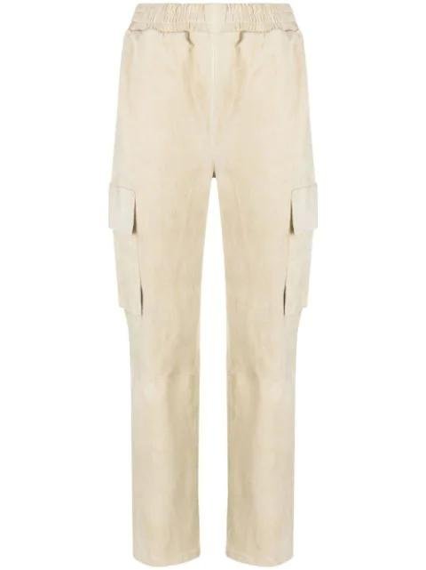 Mina cargo-pocket suede trousers by ARMA