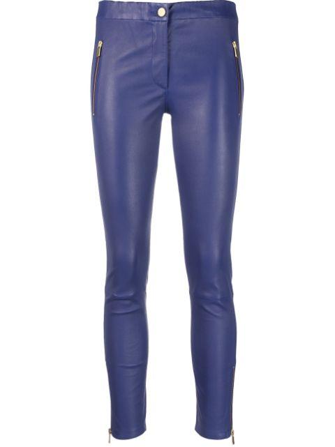 cropped leather leggings by ARMA