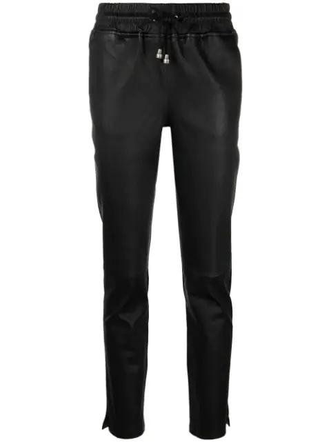 drawstring leather trousers by ARMA