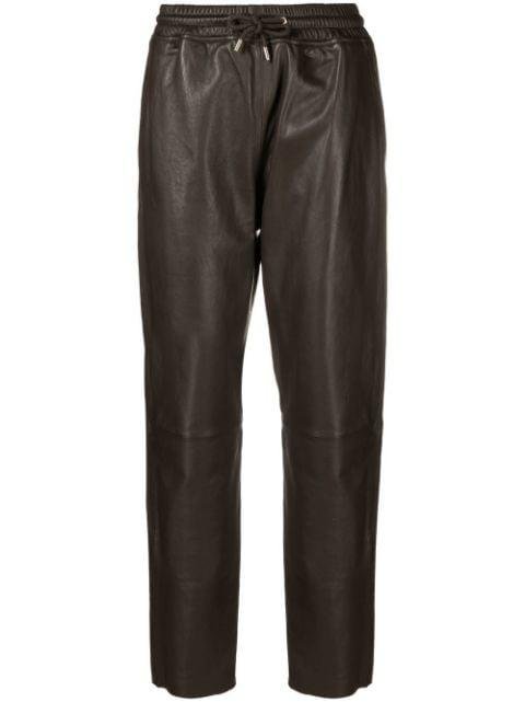 drawstring leather trousers by ARMA