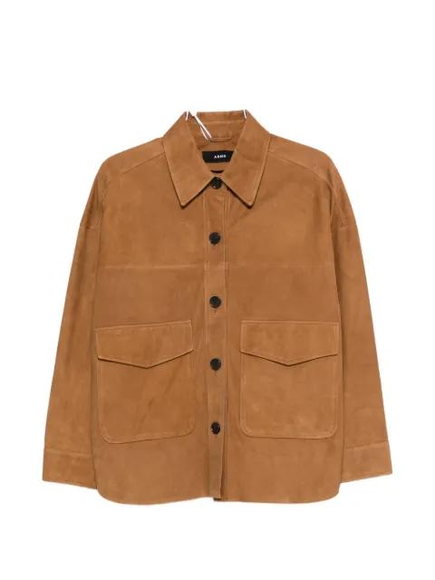 flap-pocket leather jacket by ARMA
