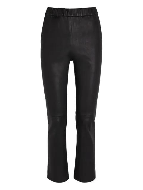 panelled leather trousers by ARMA