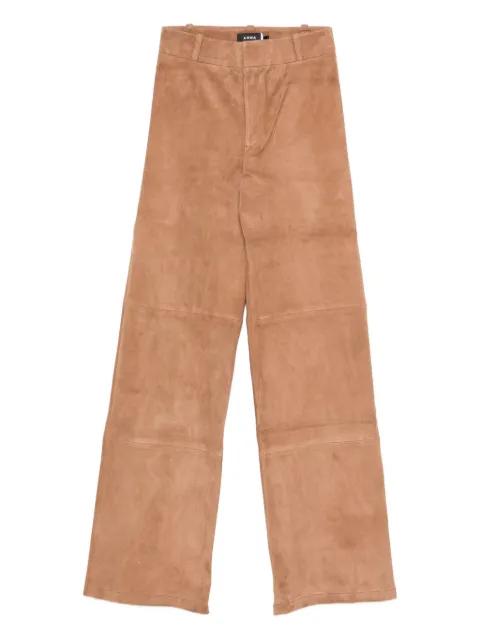 panelled suede trousers by ARMA