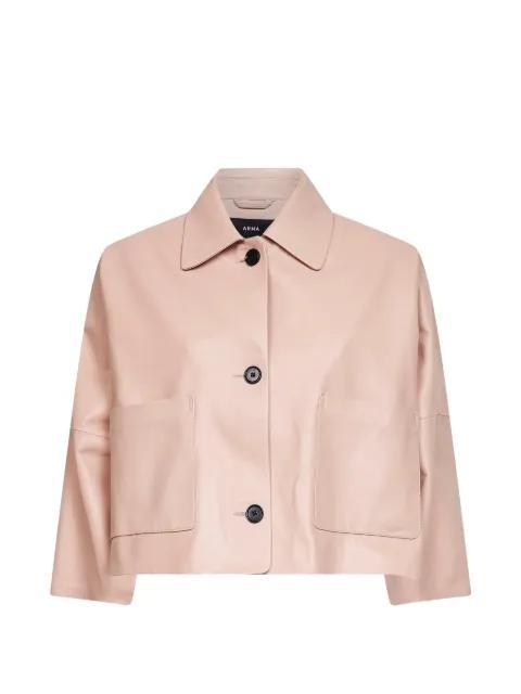 pocket leather jacket by ARMA