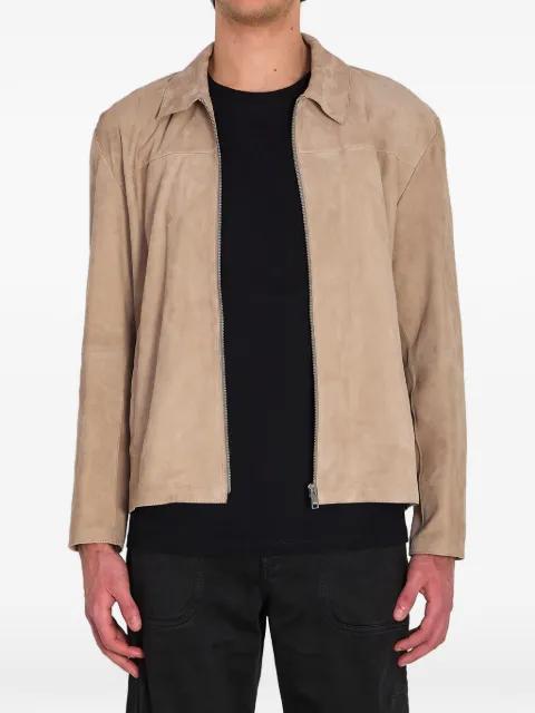shirt-style zip suede jacket by ARMA