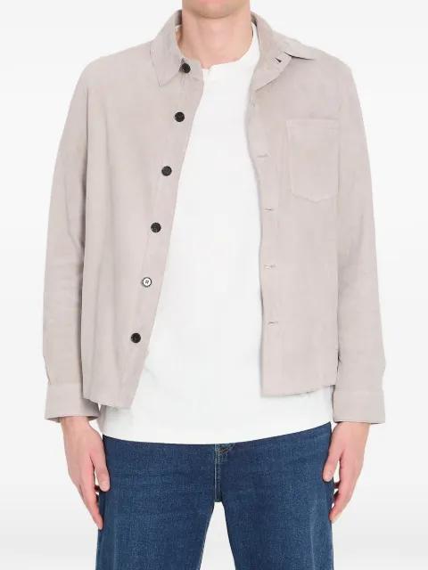 suede buttoned overshirt by ARMA