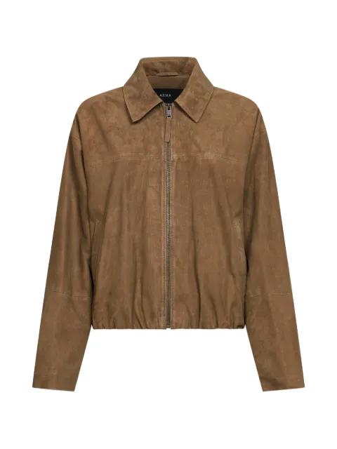 zip leather coat by ARMA