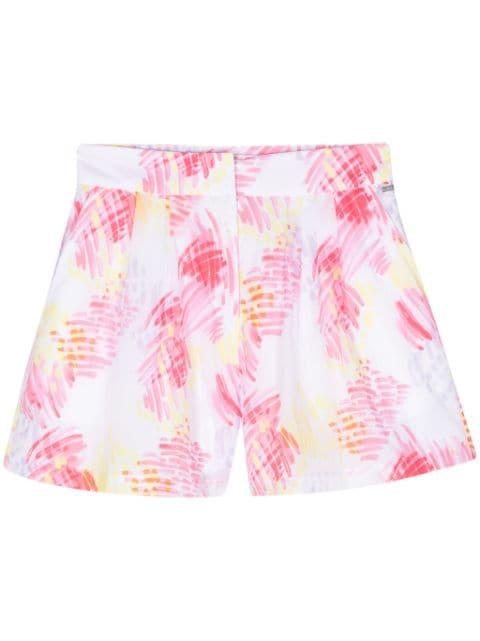 abstract-print pleated shorts by ARMANI EXCHANGE