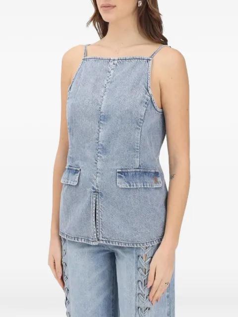 backless flap-pocket top by ARMANI EXCHANGE