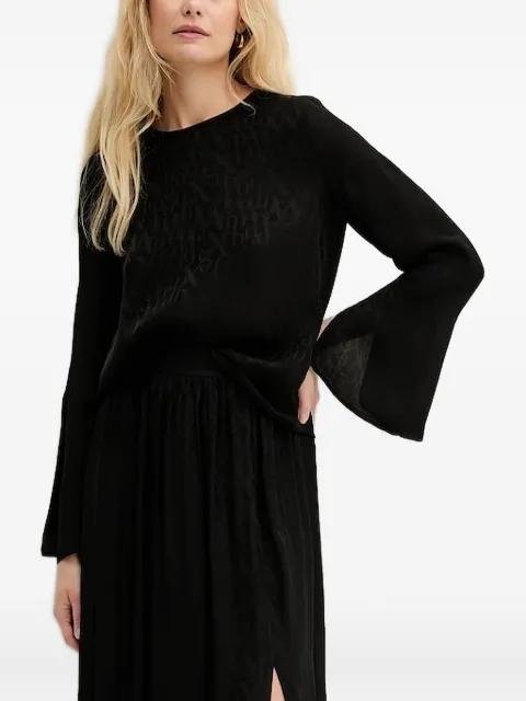 bell-sleeve blouse by ARMANI EXCHANGE