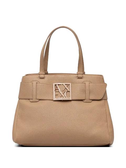 belt-embellished tote bag by ARMANI EXCHANGE