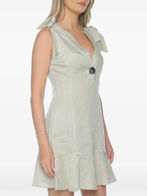 bow-detail ruffled dress by ARMANI EXCHANGE
